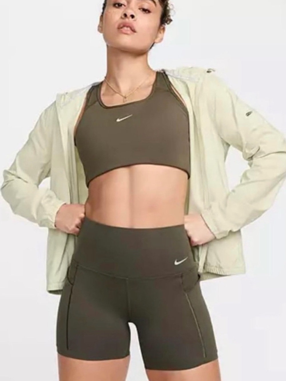 NWOT BLACK Nike Universa Women’s Medium Support 5” Shorts w/ Pockets